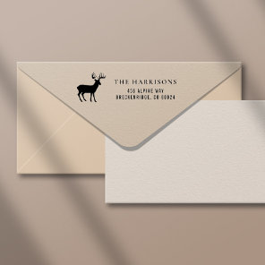 Rustic Deer Return Address Self-inking Stamp
