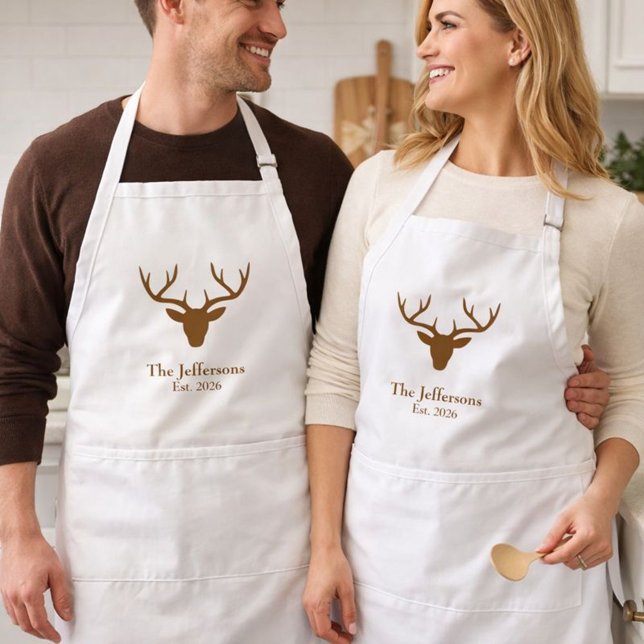Rustic Deer Theme Adult Apron (Creator Uploaded)