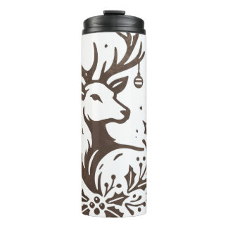 Rustic Deer Tumbler | Vintage Reindeer Design