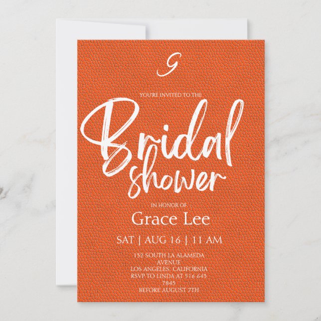 Rustic Denim Bridal Shower Invitation (Front)