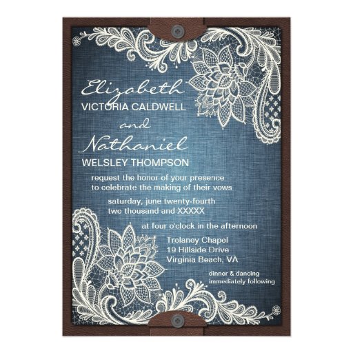 Denim Wedding Invitations 5