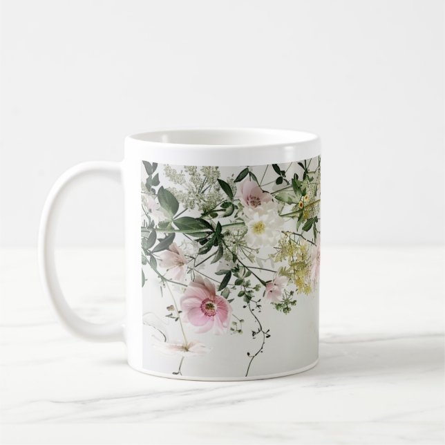 Rustic Denser Floral Pattern Mug | Cottagecore Hom (Left)