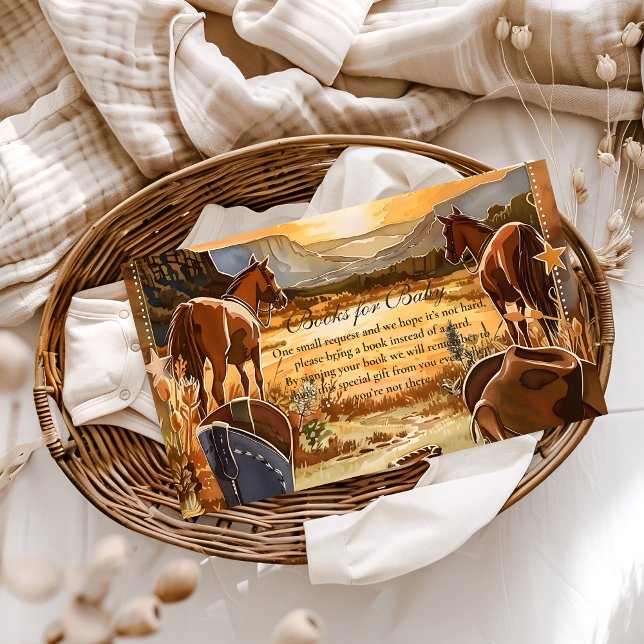 Rustic Desert Rodeo Books for Baby  Enclosure Card (Creator Uploaded)