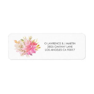 Rustic Desert Watercolor Succulents Label