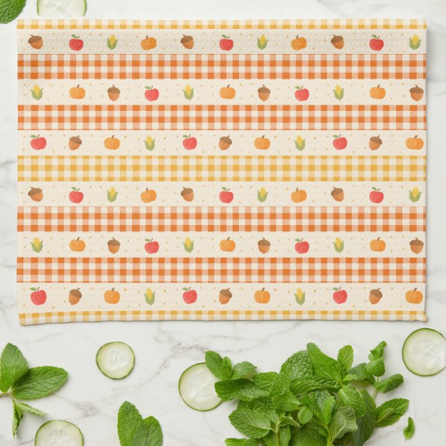 Rustic design kitchen towel (Folded)