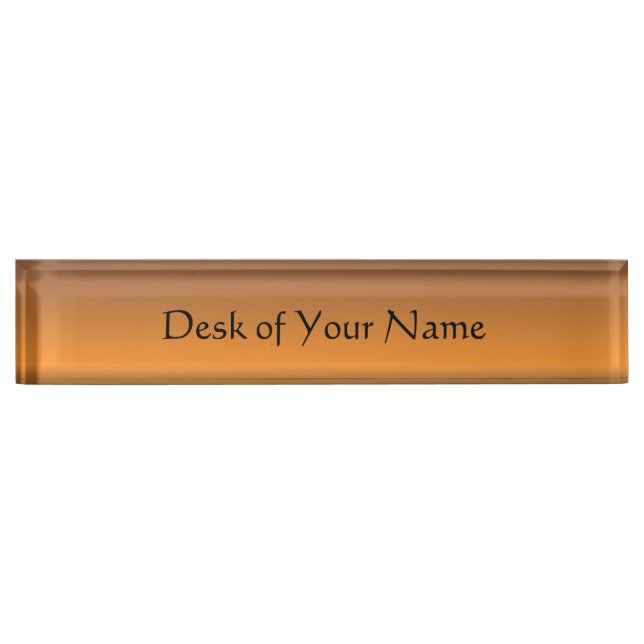 Rustic Desk Name Plate (Front)