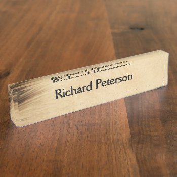 Rustic Desk Name Plate
