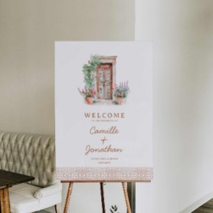 Rustic Destination Wedding Welcome Sign