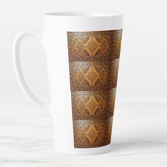 Rustic Diamond Latte Mug (Left)