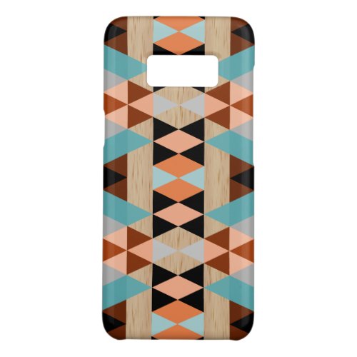 Rustic Diamond Squares Triangles Wood Art Pattern Case_Mate Samsung Galaxy S8 Case