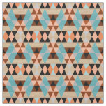 Rustic Diamond Squares Triangles Wood Art Pattern Fabric