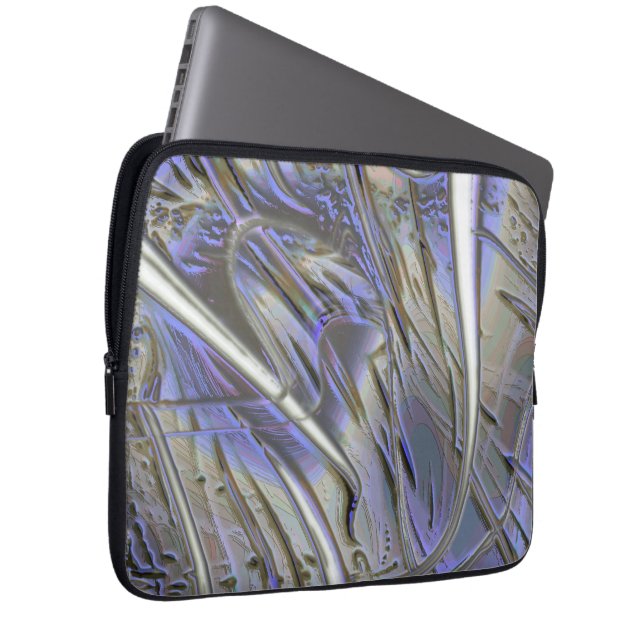 Rustic digital enlargement mix of polished carved  laptop sleeve (Front Right)