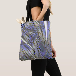 Rustic digital enlargement mix of polished carved tote bag