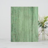 Rustic Distressed Green Wood Paper (Standing Front)