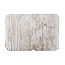 Rustic Distressed Natural Wood    Bath Mat