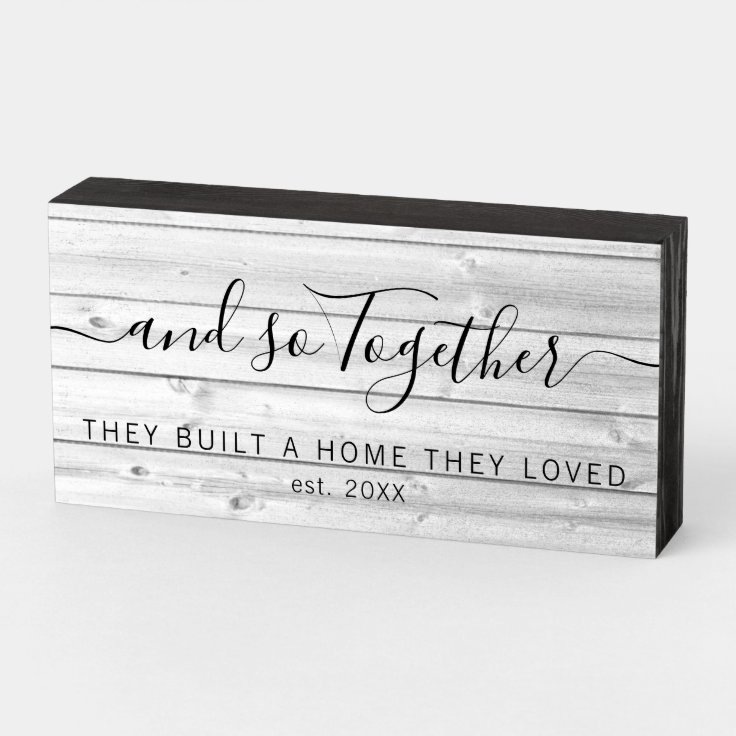 Rustic Distressed Personalized Farmhouse Family Wooden Box Sign Zazzle