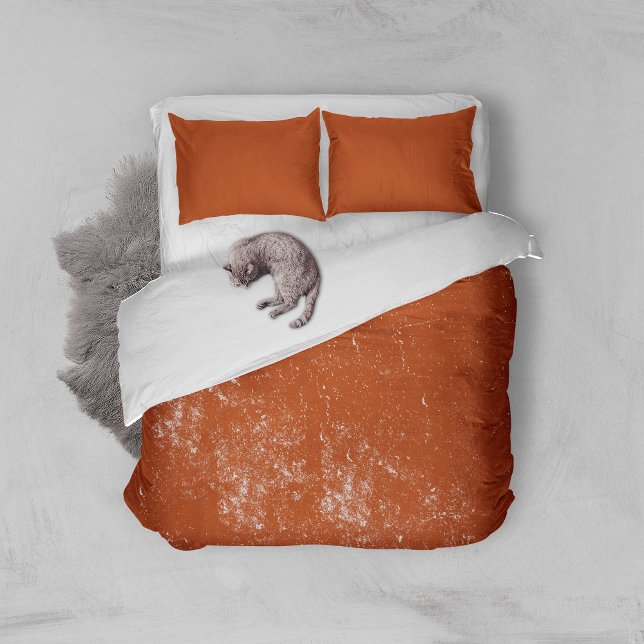 Rustic Distressed Rust Brown Duvet Cover (Creator Uploaded)