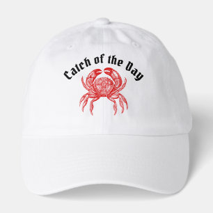 Rustic DIY Colors Vintage Stylized Red Crab Hat