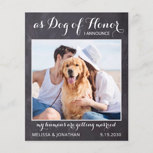 Rustic Dog Of Honor Wedding Budget Save The Date