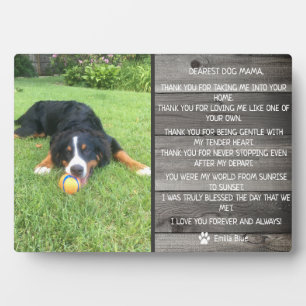 Rustic Dog Pet Memorial Keepsake Quote Plaque