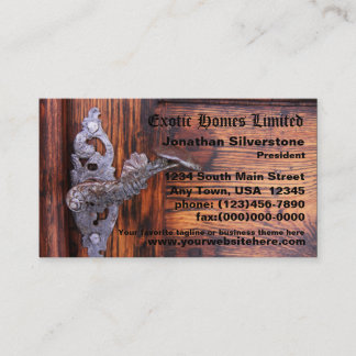 Rustic Door Business Cards