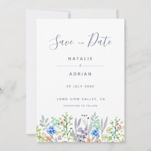 Rustic dreamy country themed Save the Date