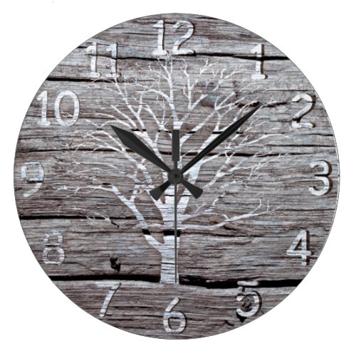 Rustic Driftwood Clock Artwork