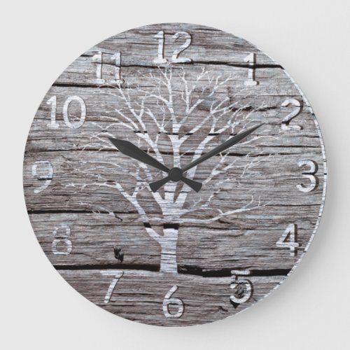 Rustic Driftwood Clock Artwork