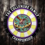 Rustic Ducks in Sky Design Dart Board<br><div class="desc">Elevate your decor with this bold circular design of ducks flying over water,  complete with a hunter’s target overlay. Ideal for man caves or hunting lodges,  it’s a captivating addition for any nature-themed space.</div>