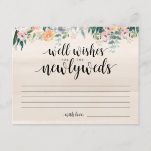 Rustic Dusk Wedding well wishes for newlyweds Invitation