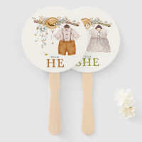 Rustic Dusty Blue Floral Cottagecore Gender Reveal