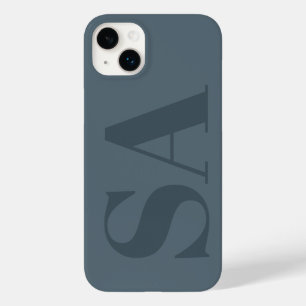 Rustic Dusty Blue Watercolor Minimal Contemporary Case-Mate iPhone 14 Plus Case