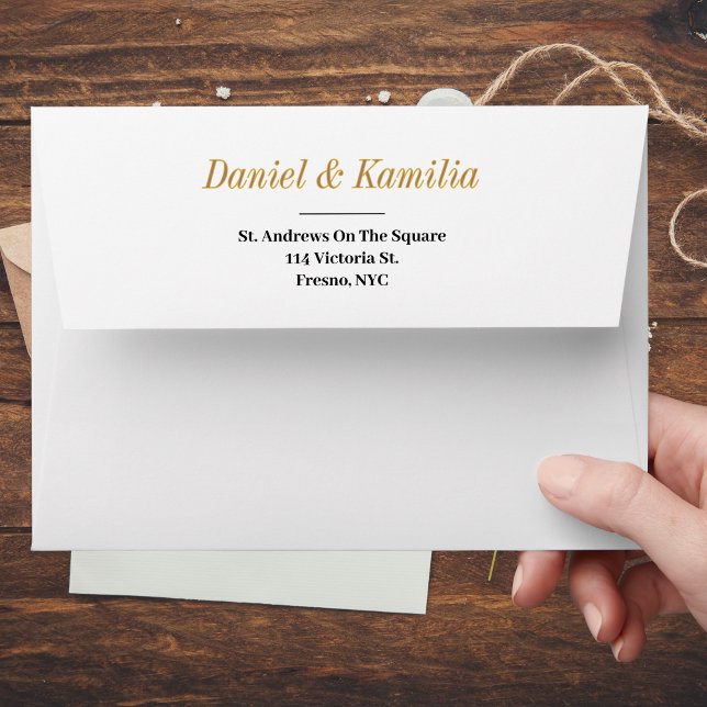 Rustic Dusty Blue & White Floral Wedding Envelopes (Rustic Dusty Blue & White Floral Wedding Envelopes)