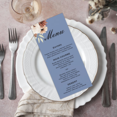 Rustic Dusty Blue Wildflower Wedding 