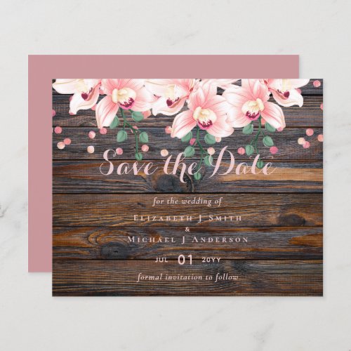 Rustic Dusty Rose Pink Floral Wedding