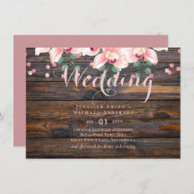 Rustic Dusty Rose Pink Floral Wedding