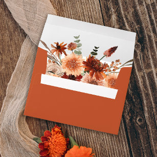 Rustic Earth & Champagne Florals - TerraC 3 Envelope