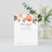 Rustic Earth Florals Date Night Idea Cards (Standing Front)