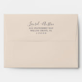 Rustic Earth Florals Wedding Invitation Envelope (Back (Top Flap))