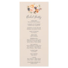 Rustic Earth Florals Wedding Program