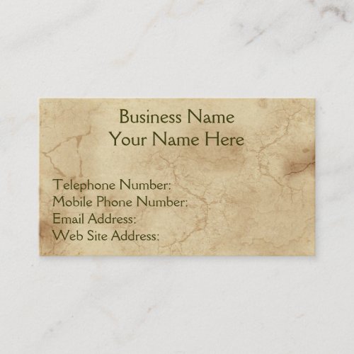 RUSTIC EARTH (Light) Business &amp; Profile Cards Business Card Templates
