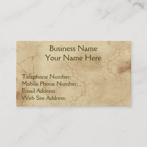 Customizable RUSTIC EARTH (Light) Business & Profile Cards Business Card Templates