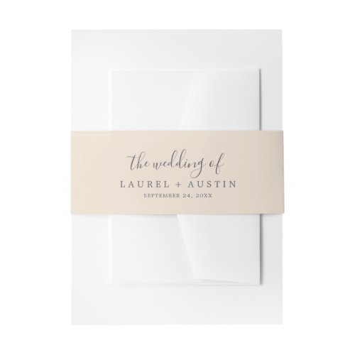 Rustic Earth The Wedding Of Invitation Belly Band