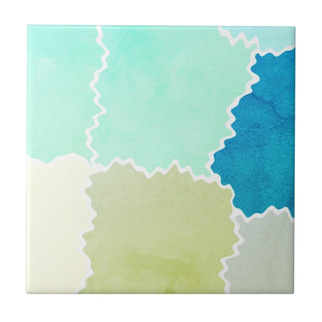 Rustic Earth Toned Ceramic Tile (Front)