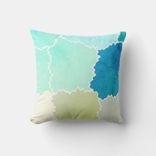 Rustic Earth Toned Colors Throw Pillow (Front)