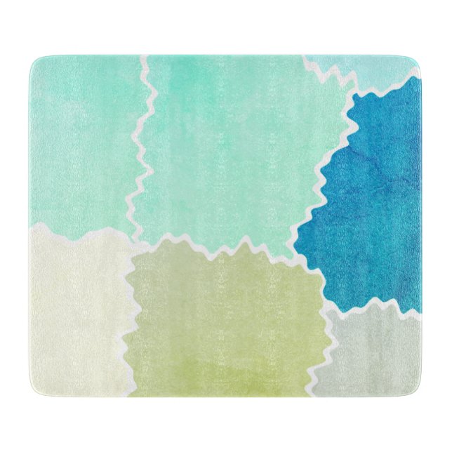 Rustic Earth Toned Cutting Board (Front)