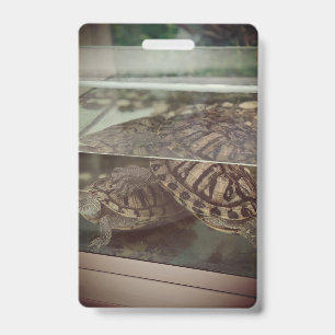 Rustic Earth-Toned ID Badge