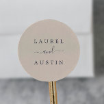 Rustic Earth Wedding Envelope Seals<br><div class="desc">These rustic earth wedding envelope seals are perfect for a fall wedding. The elegant earth tone design features rustic calligraphy on a peach background with vintage boho style. Personalize the label with the names of the bride and groom.</div>