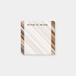 [ Thumbnail: Rustic, Earthy Brown, Beige and Grey Stripes; Name Notes ]