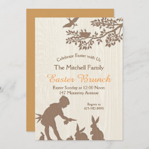 Rustic Easter Brunch Invitation